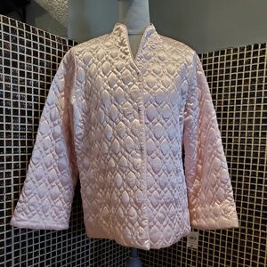 Oscar De La Renta Pink Quilted Luxury Jacket